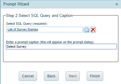 Selecting SQL Query and Caption Example