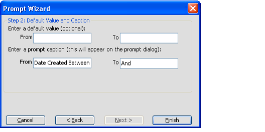 Between Prompt View Default Value and Caption