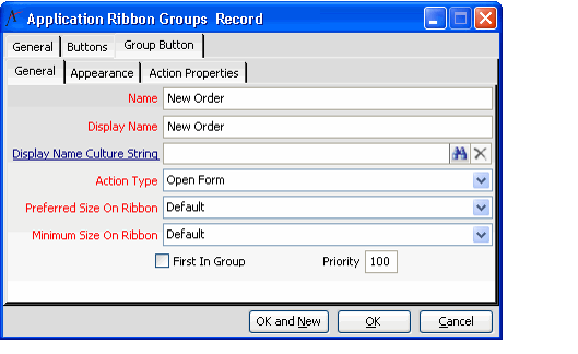 Configure Group Button