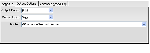 Print Output Mode Option