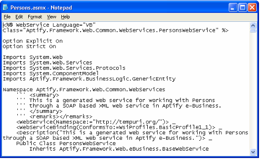 ASP.NETWeb Service Files