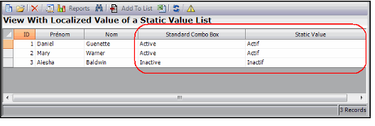 Localized Static Value List in a View