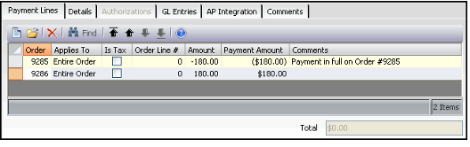 Completed Payment That Generated a Credit Memo