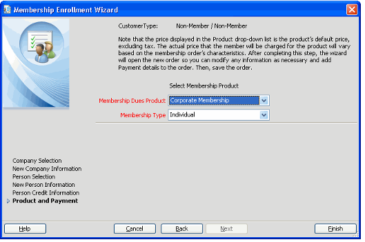 Membership Enrollment Wizard - Product and Payment