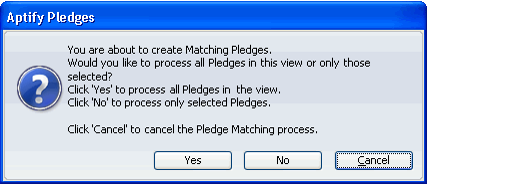 Select Pledges to Process