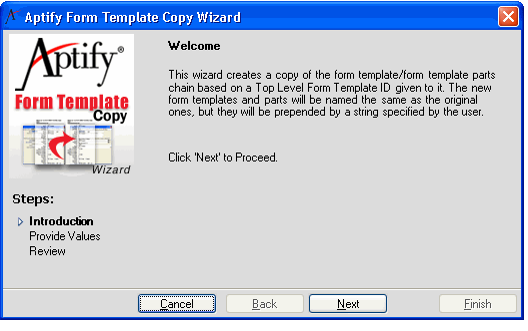 Copy Wizard's Welcome Screen