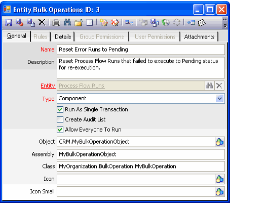 Component-based Entity Bulk Operation