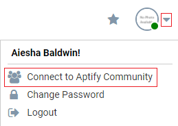 Web Interface Community Site Integration Button