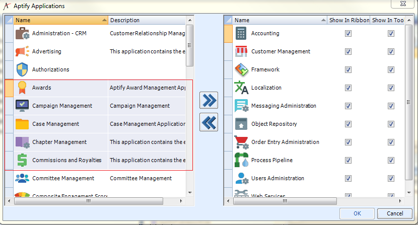 Select Multiple Applications